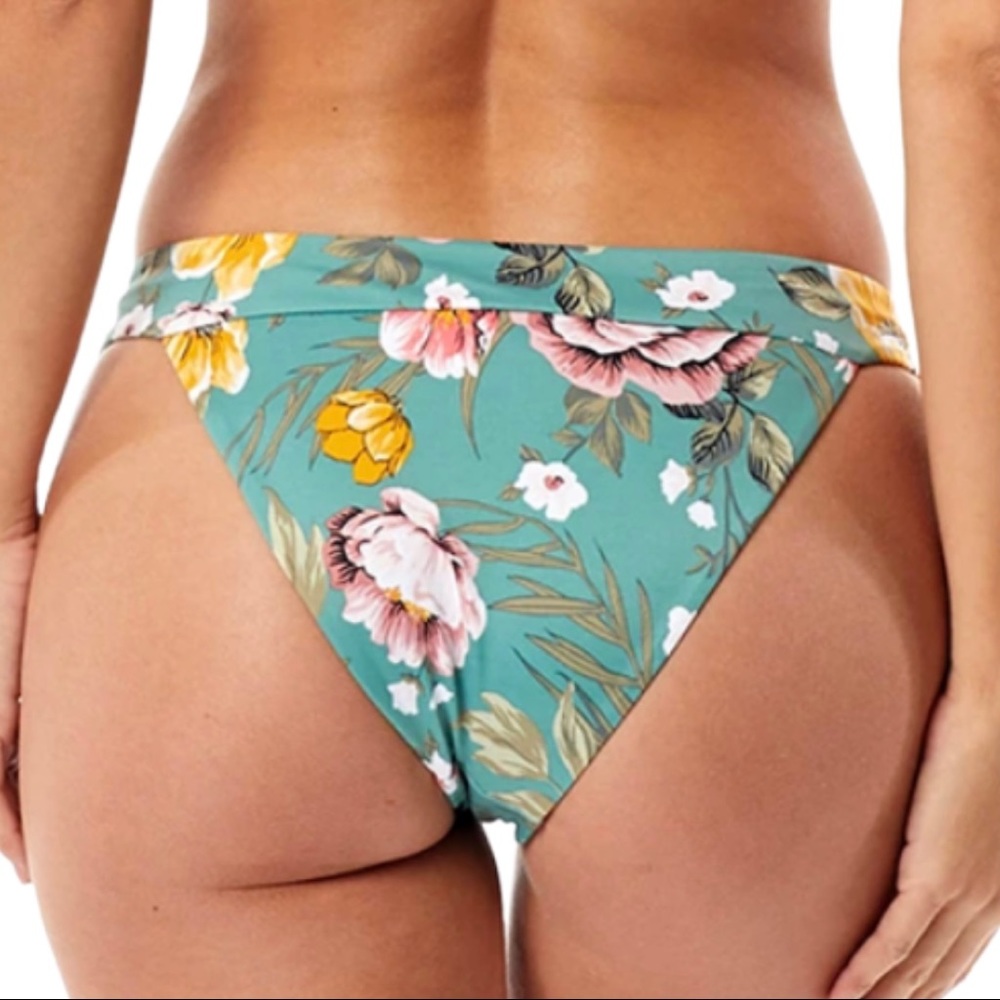 Tori Praver Aloe Floral Sabrina Bikini Bottoms XS